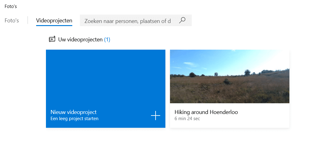 Windows fotos video aanmaken