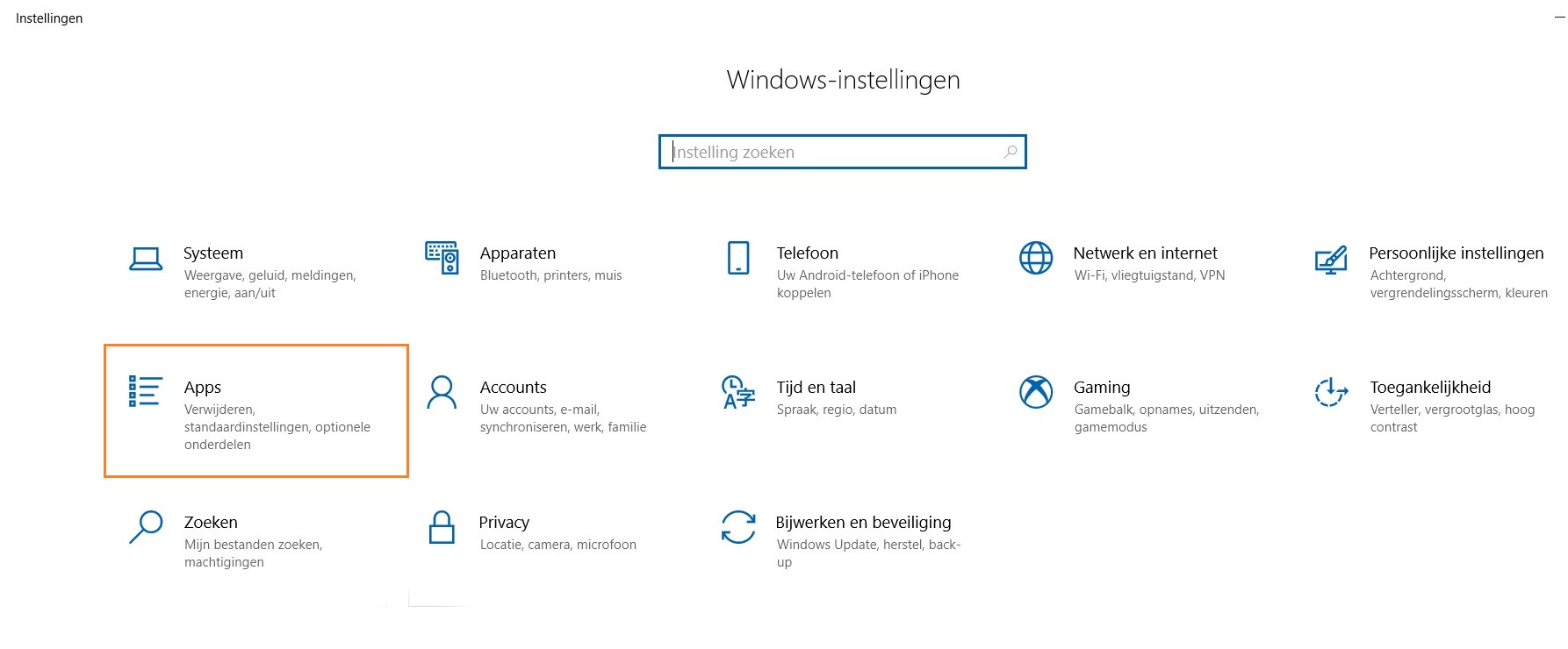 Programma verwijderen in Windows 10 Handleidingen
