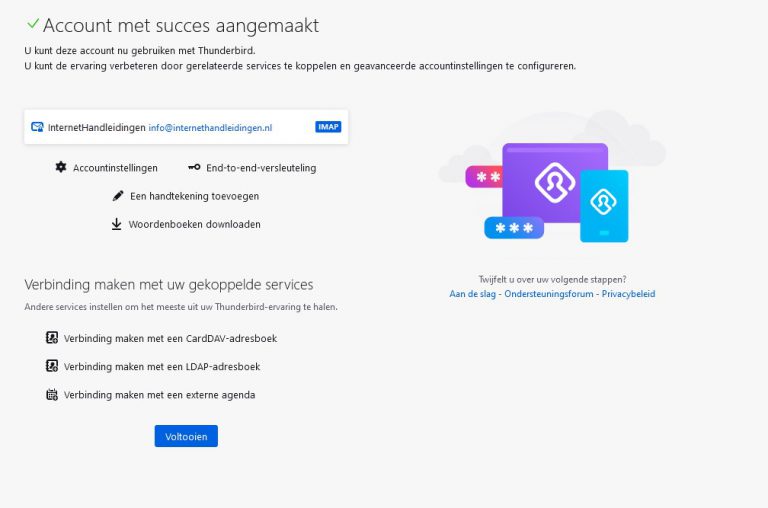 Thunderbird | Internet Handleidingen
